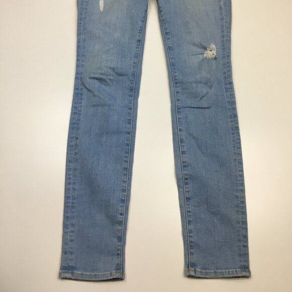 FRAME Denim 5 Pocket Echo Park Wash Le Skinny De Jeanne Distressed Jeans - Picture 8 of 12